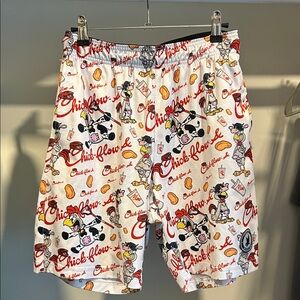 Flow Society Boys Chick-Flow-A shorts. Size Y Large. 8 inch inseam,  white red